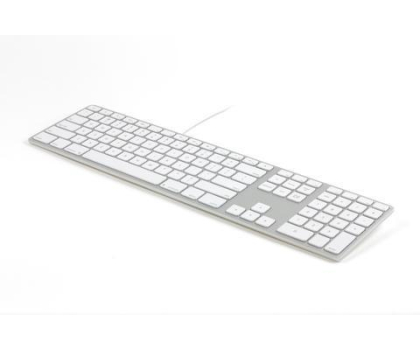 Klawiatura Matias Aluminiowa Mac Hub 2xUSB Silver